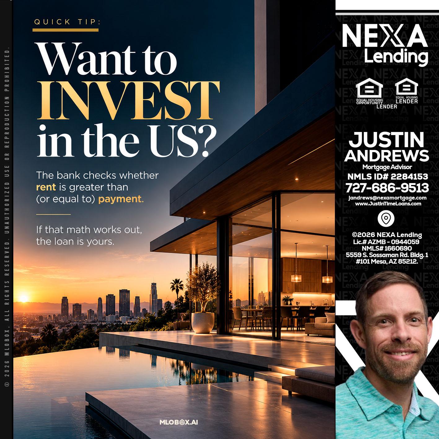 QUICK TIP - Justin Andrews -Mortgage Advisor