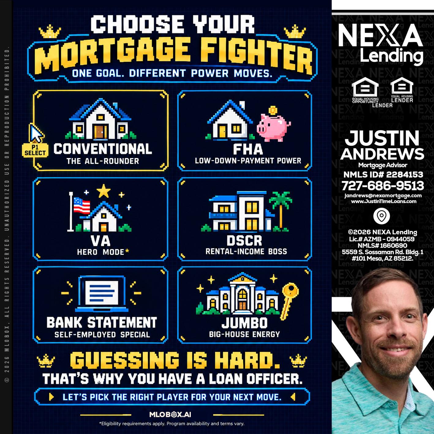 CHOOSE YOUR MORTGAGE - Justin Andrews -Mortgage Advisor